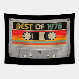 Best Of 1978 42nd Birthday Gifts Cassette Tape Vintage Tapestry