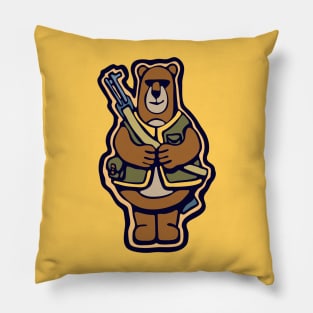 Bear Hunter Pillow