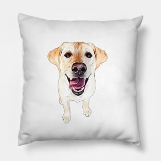 Labrador Retriever Golden Cuteness Pillow