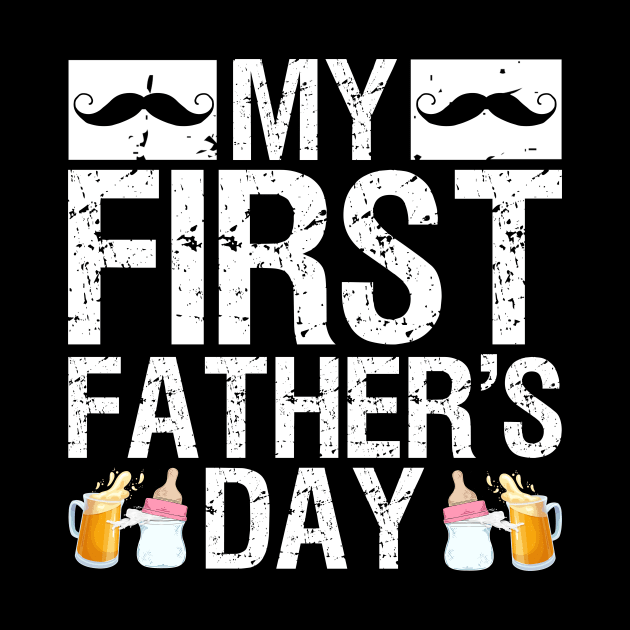 Mens Funny First Father's Day Present Beer Baby Bottle New Daddy by drag is art