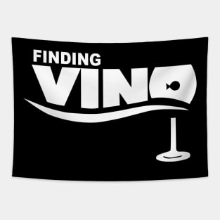 Finding Wine Wino Lovers Tapestry