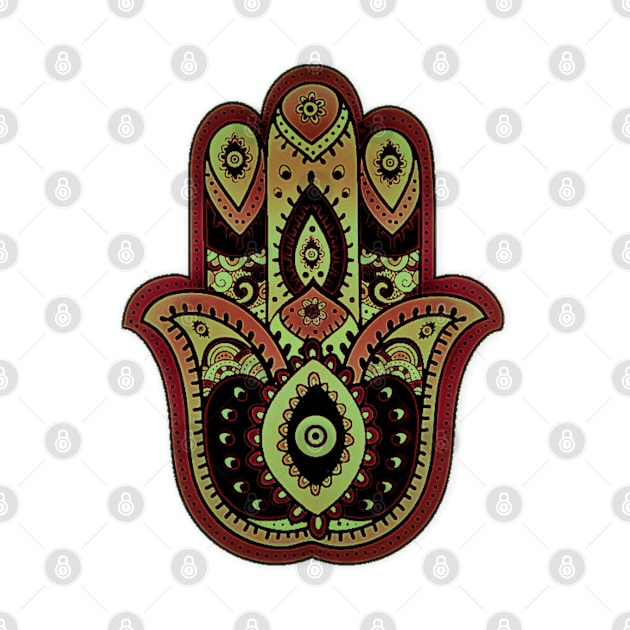 Hamsa Hand Talisman For Luck by TeesFashion