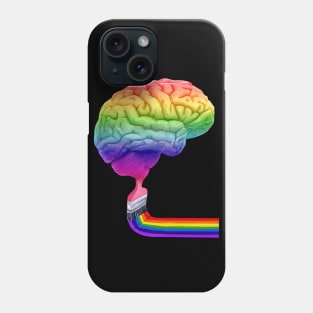 Inside the Mind of Art Right Brain Phone Case