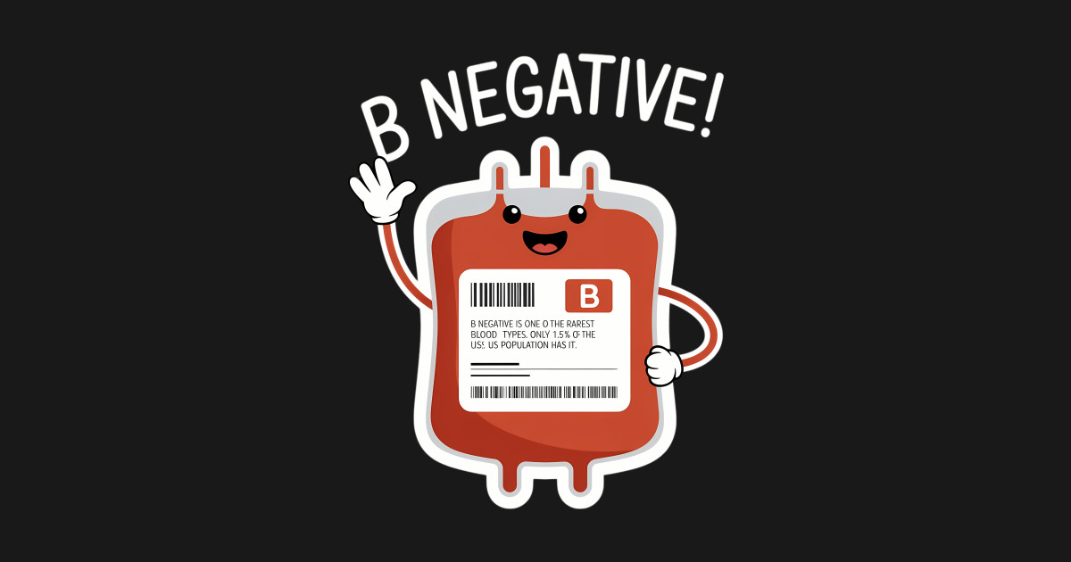 WHAT IS B NEGATIVE BLOOD TYPE visual data 5