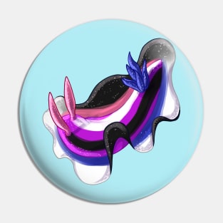 Genderfluid Nudibranch Pin