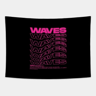 Graphic Waves Text Tapestry