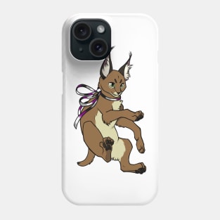 Asexual Pride Caracal (Ace Floppa) Phone Case