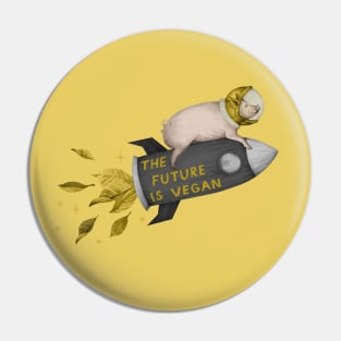 space pig - gold Pin