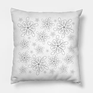 COLOR ME! Abstracted Flower Pattern Pillow