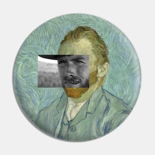 Van Gogh Clint Eastwood Art Pin