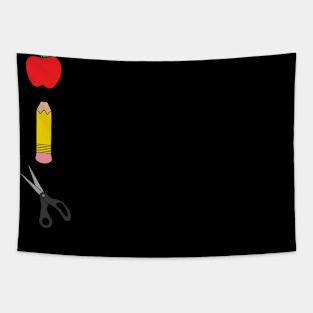 Teacher School Supplies Tapestry