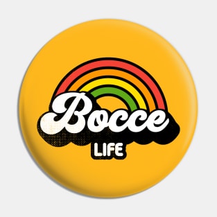 Groovy Rainbow Bocce Life Pin