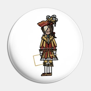 Narcissus Cartoon Pin