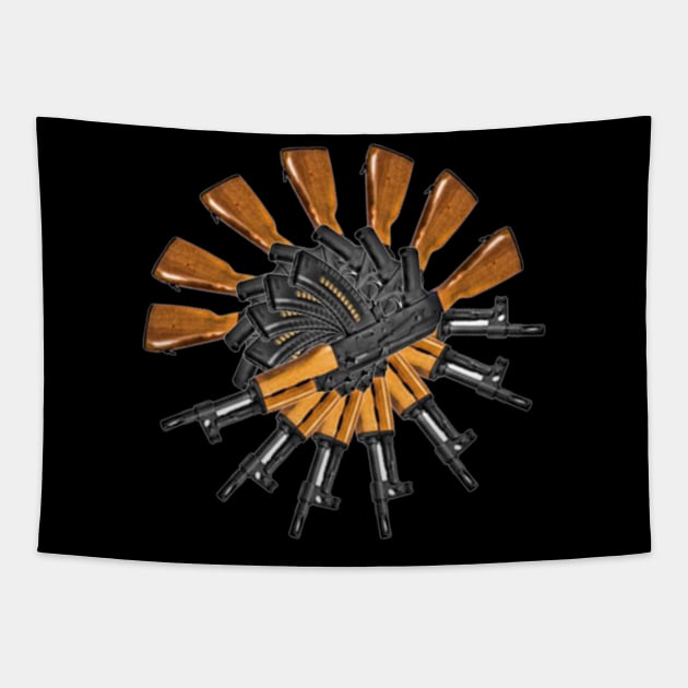 PRO GUN RIGHTS AK-47 Tapestry by Cult Classics