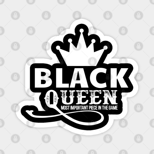 Black queen the most important piece in the game Magnet by UrbanLifeApparel