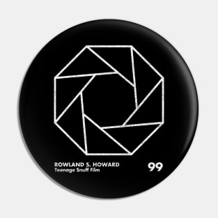 Rowland S Howard  / Minimal Graphic Design Tribute Pin