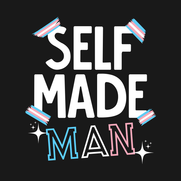 Self Made Man Trans Transgender Flag Pride by Zone32