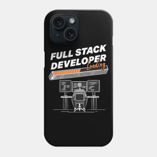 Full Stack Developer Loading Hacker Themed Phone Case