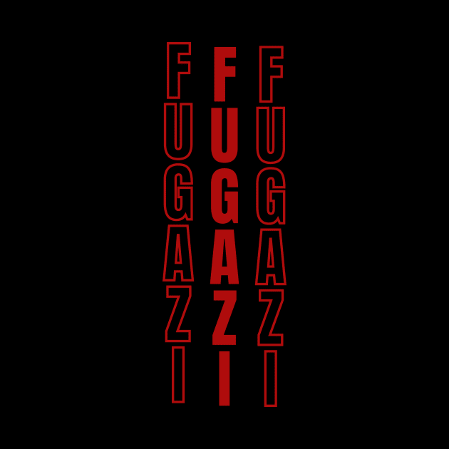 Fugazi horizontal text design by Animals Project