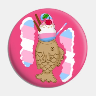 Pride Taiyaki Ice cream-Transgender flag Pin