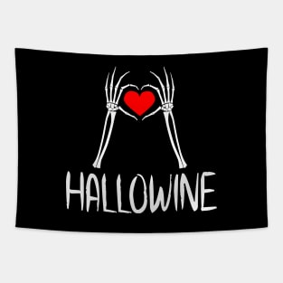 Halloween wine lover Tapestry