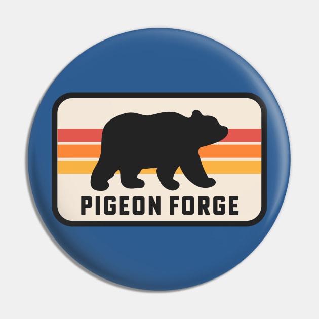 Pigeon Forge Tennessee Great Smoky Mountains Bear Pin by PodDesignShop