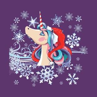 Beautiful Christmas Unicorn T-Shirt