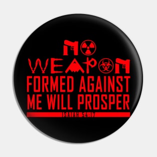 No Weapon Formed (Red) Pin