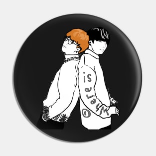 Jikook Jimin and Jungkook Bangtan Boys Lineart Face Ver. Pin