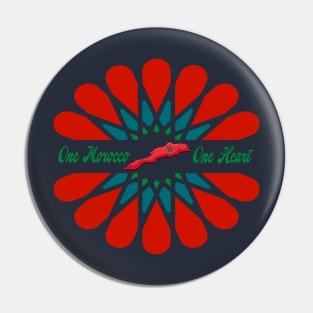 One Morocco One Heart Singular Spirit: One Heart, One Morocco Pin