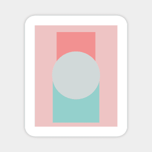 Beauty Field Shapes Abstract Art Pattern MInimalism Magnet