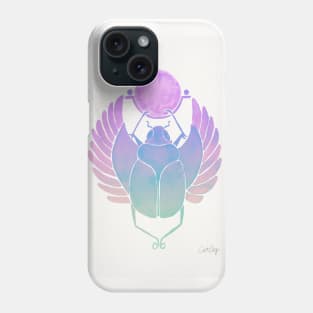 purple scarab Phone Case