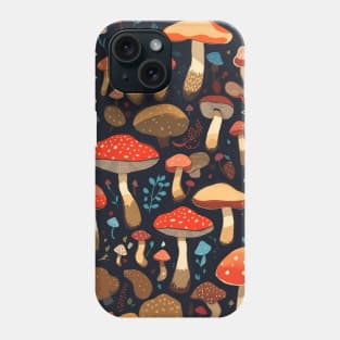 mushroom pattern Phone Case