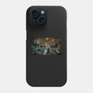 Waterfall and bridges Phone Case