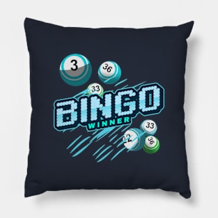 Bingo Game Winner 6 Balls Pillow