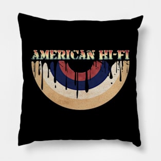 Melted Vinyl Vintage - "American Hi-Fi" Pillow