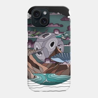 school of sharks in the sky Phone Case