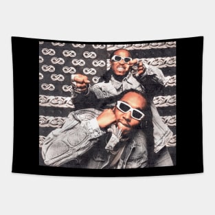 Takeoff Migos // Rapper Retro Style Tapestry