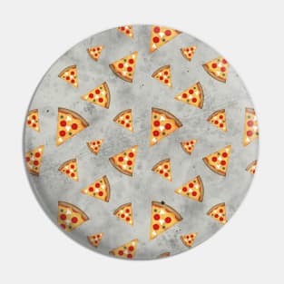 Cool pizza slices vintage gray pattern Pin