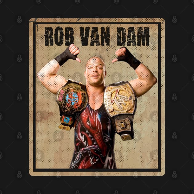 Art Drawing rob van dam by katroxdesignshopart444