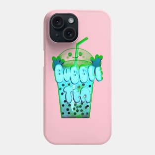 Blue bubble tea Phone Case