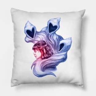 Gone, I'm Gone (red&blue) Pillow