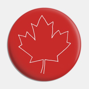 One line Canada Pin