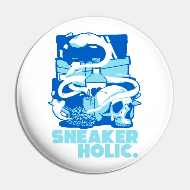 Sneaker Holic Argon Blue Pin by funandgames