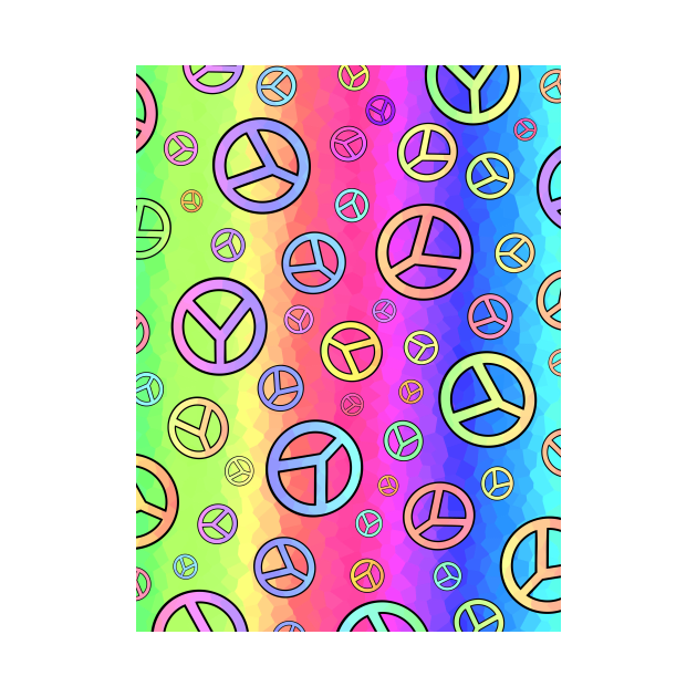 Flashy Peace Signs by SartorisArt1