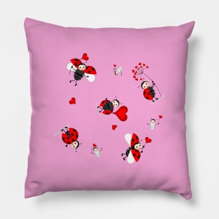 Cute Ladybugs Pillow