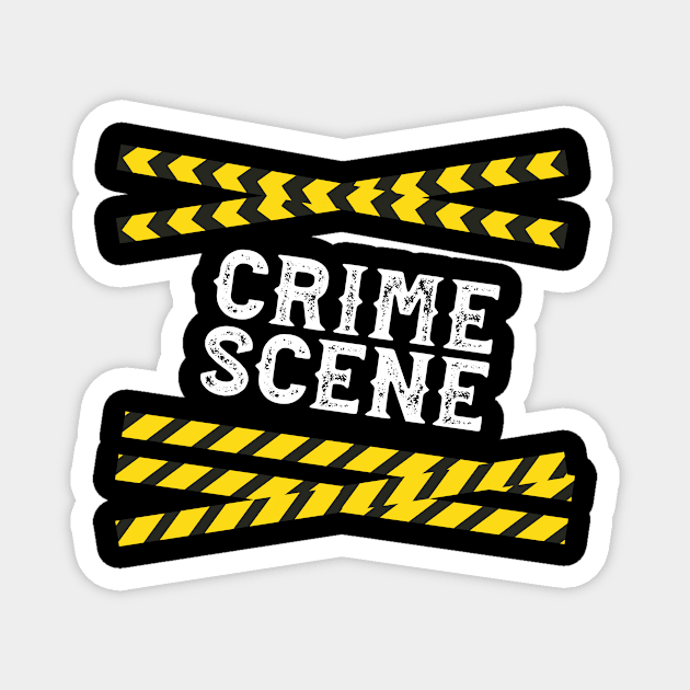 Crime Scene Warning Murder Scene Magnet by Mellowdellow