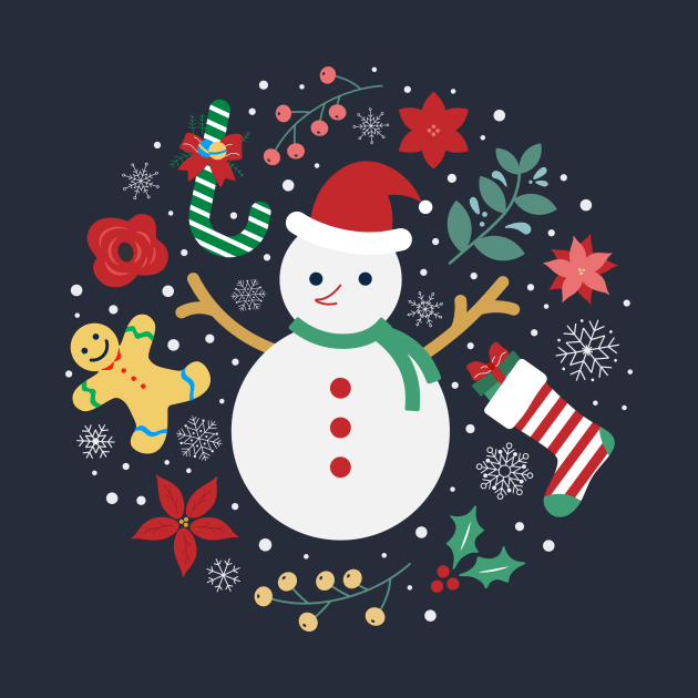 Christmas Snowman by VeronikaCreative