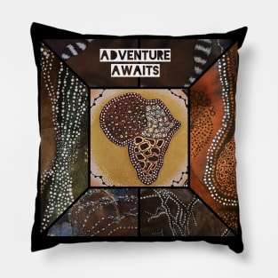 Adventure Awaits African Overland Pillow