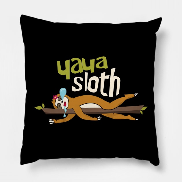 Yaya Sloth Pillow by Tesszero